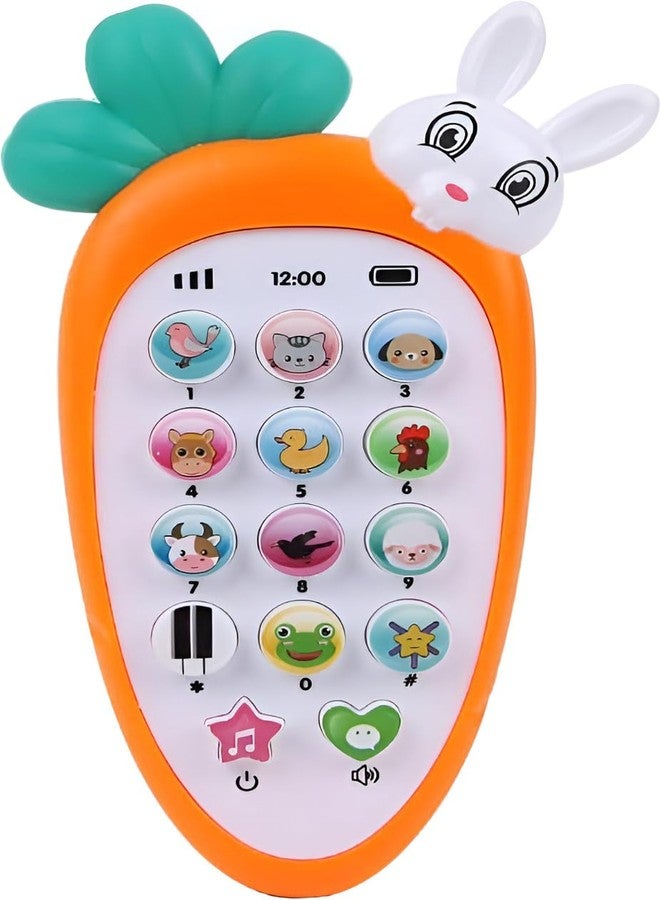 HDA GROUP Interactive Rabbit Toy Phone for Kids | Musical Baby Mobile with Lights (Multicolor) - Image 1